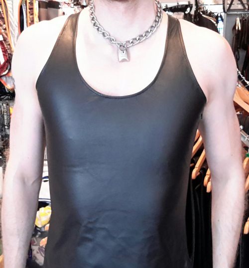Leather Singlet Vest